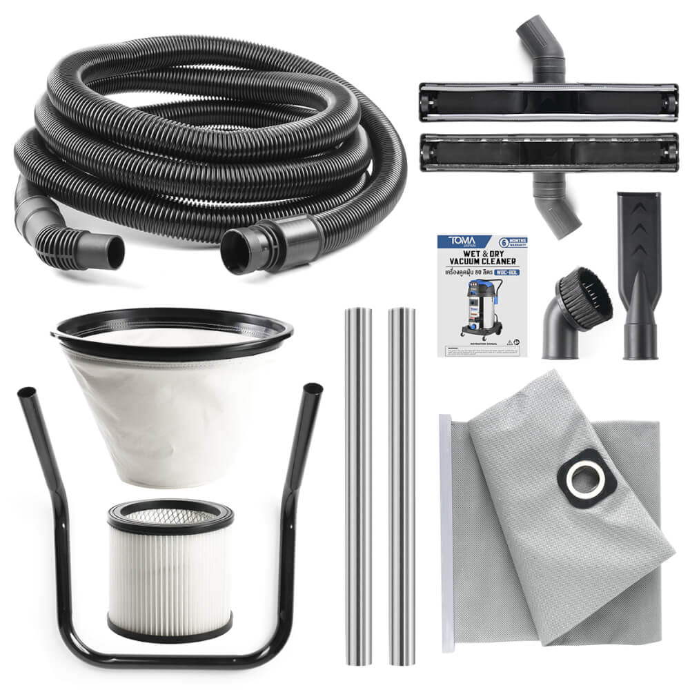 เครื่องดูดฝุ่น TOMA JAPAN รุ่น WDC-80L 80 ลิตร 3,600 วัตต์_7